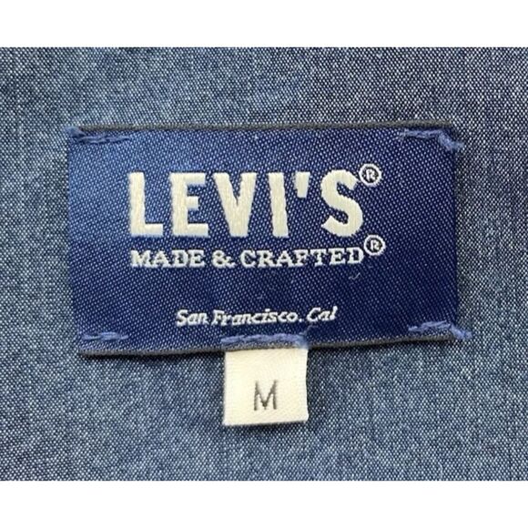Levi’s Made & Crafted Men's Size Med Hooded Popover Jacket - Picture 10 of 13